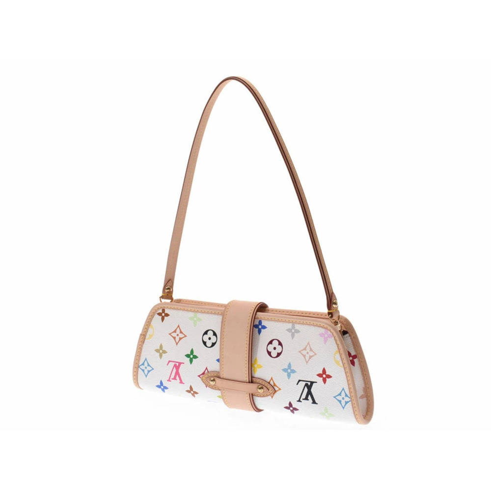 Louis Vuitton Multicolor Shirley White Leather Handbag - Picture 2 of 11
